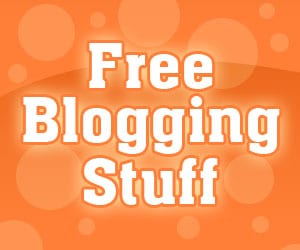 free blogging stuff button